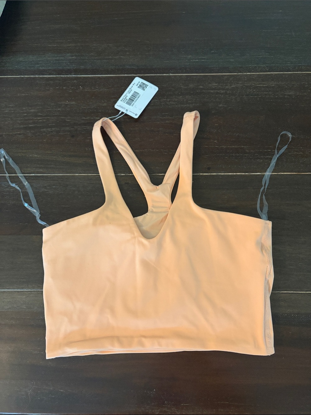 Lululemon Bend This V and Racer Sports Bra NWT Peach XXS - Picture 3 of 6